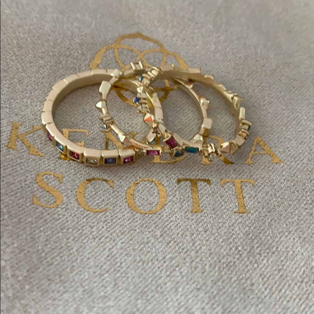 Kendra Scott multi color rings